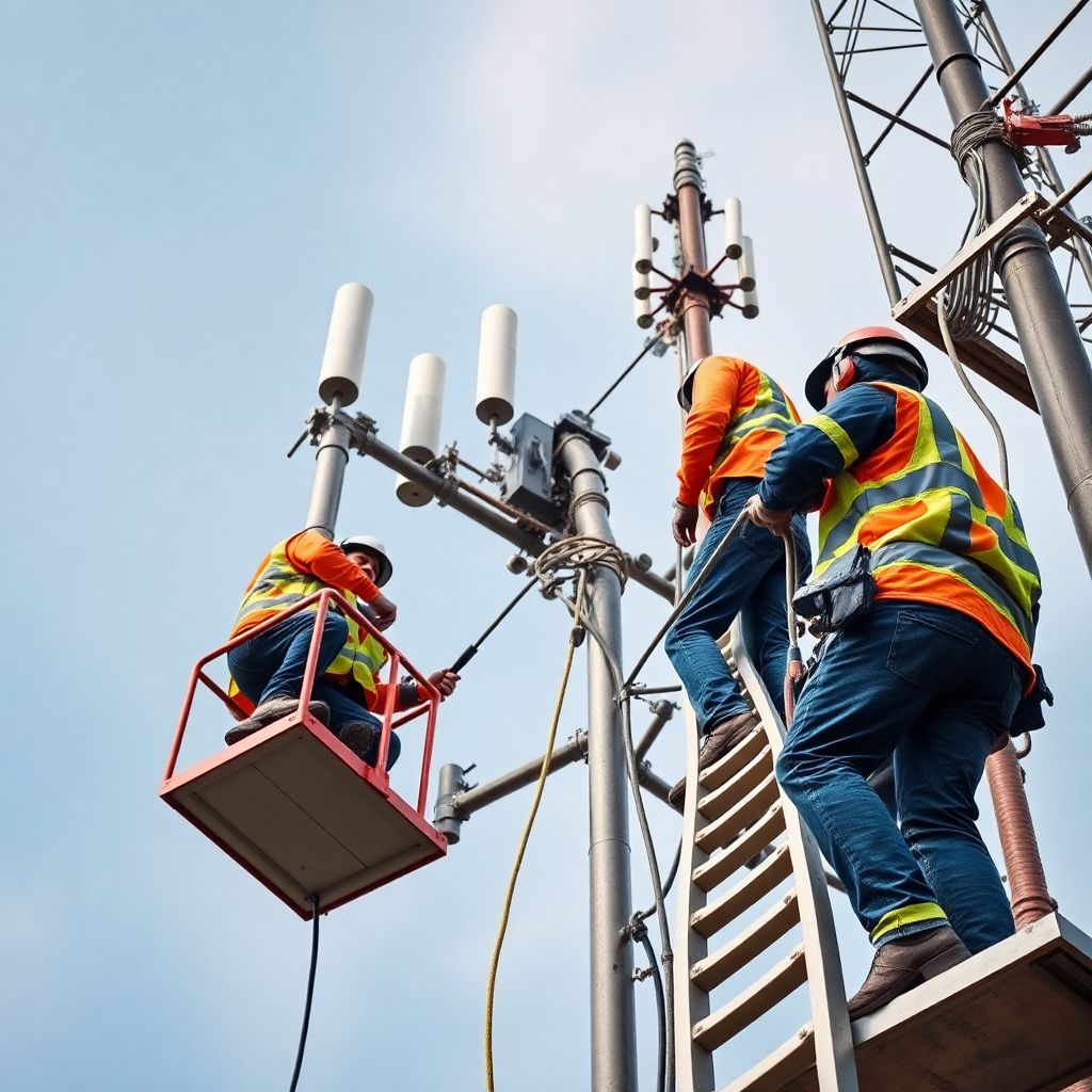 Instalacion de Pararrayos en Torres de Telecomunicaciones
